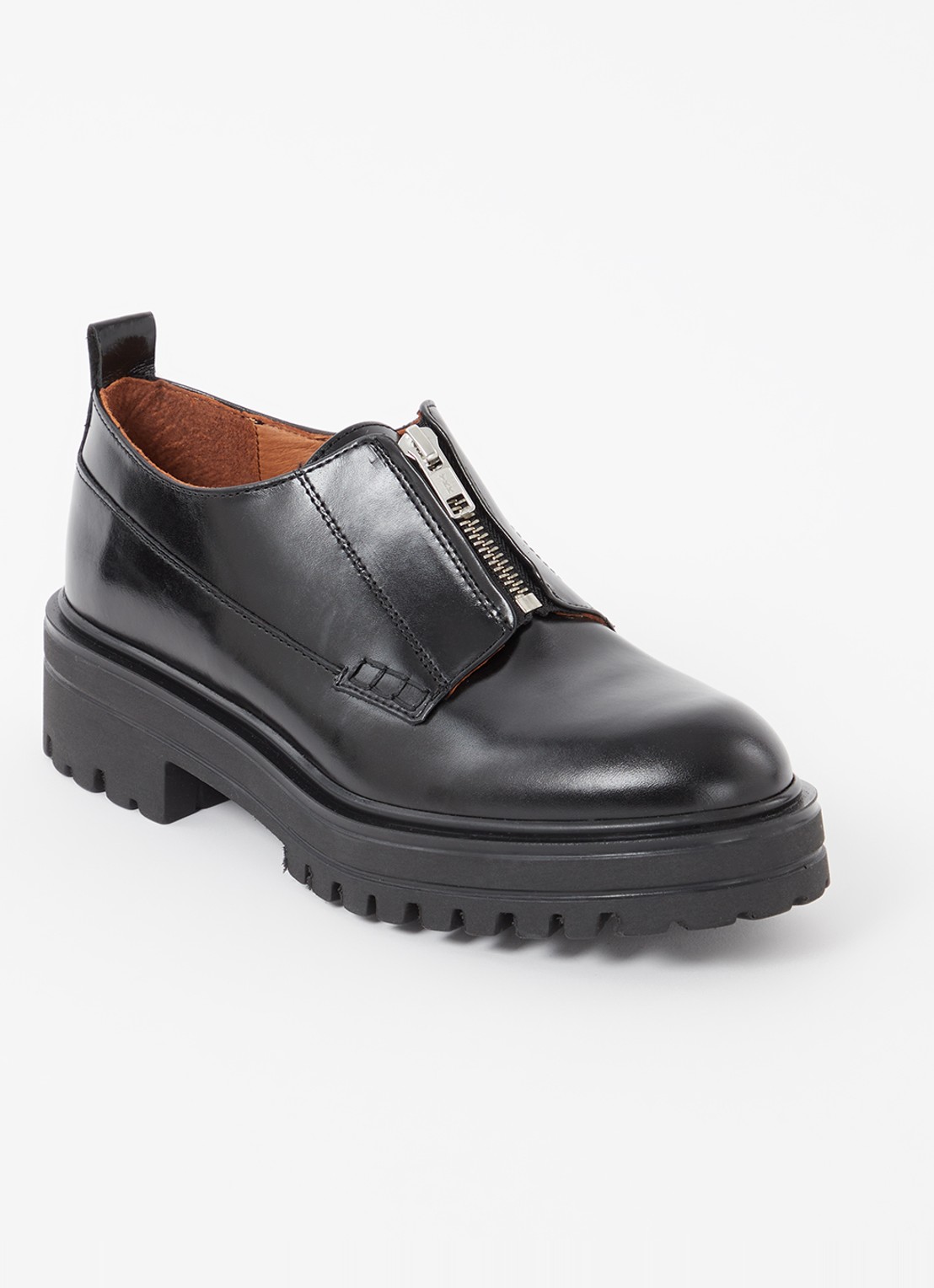 Jonak Antalya loafer van leer  - voorkant 5 zwart