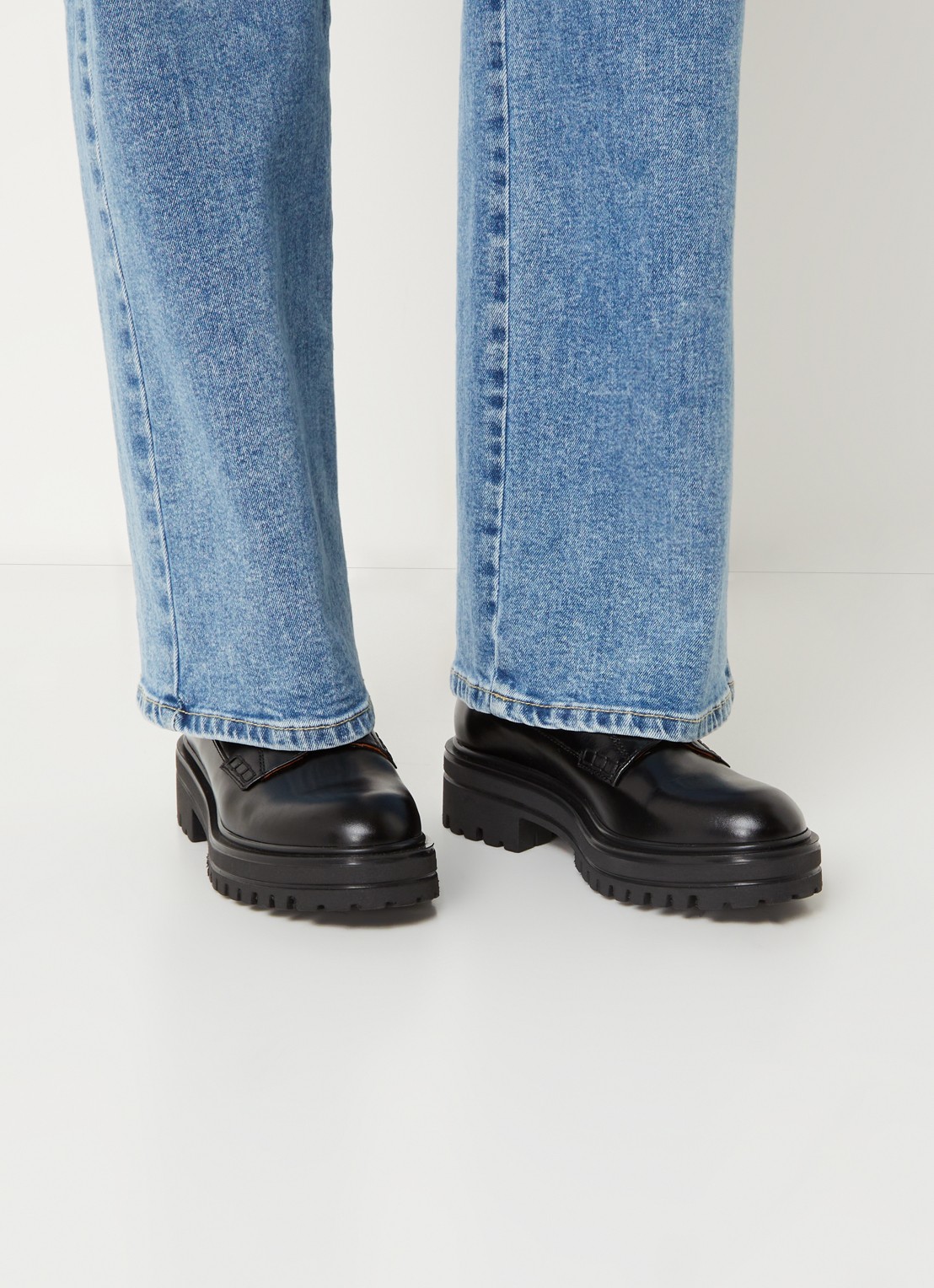 Jonak Antalya loafer van leer  - voorkant 6 zwart