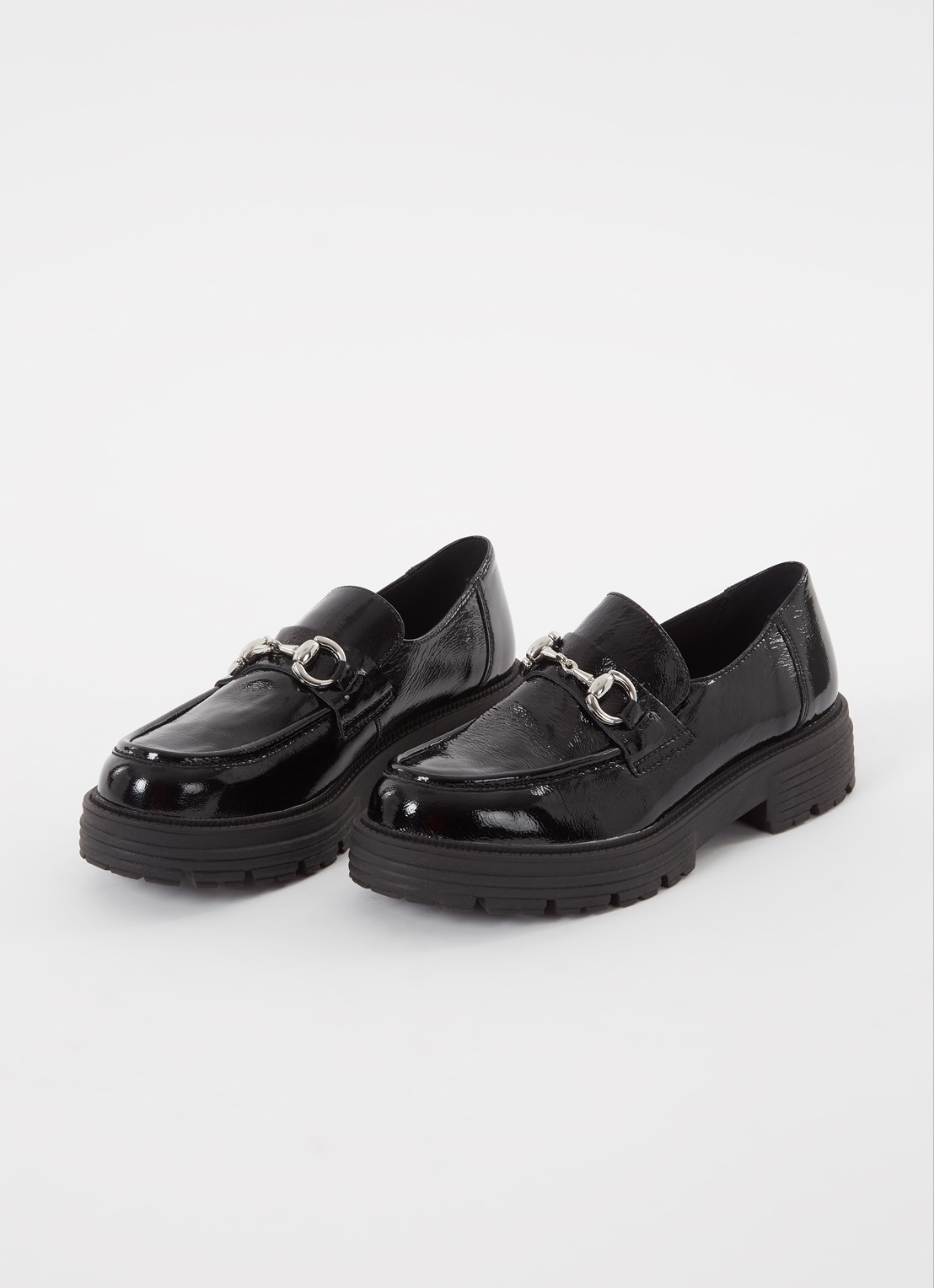 Jonak Anton loafer van lakleer - detail zwart