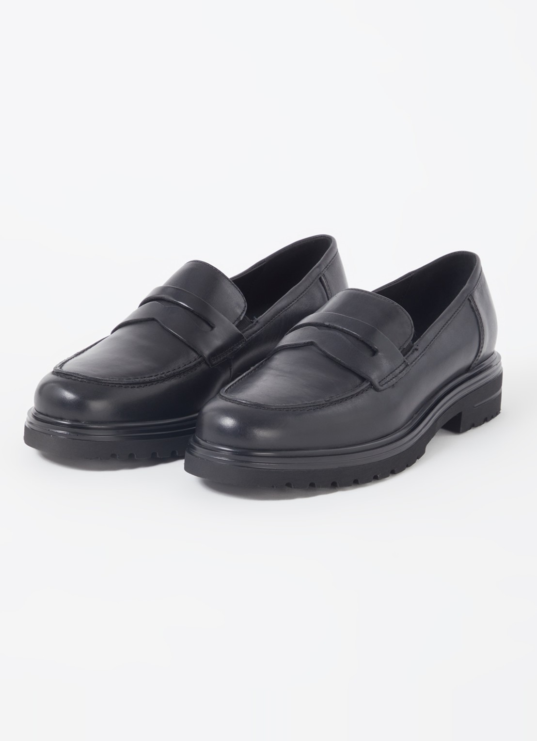Jonak Arlo loafer van leer - detail zwart