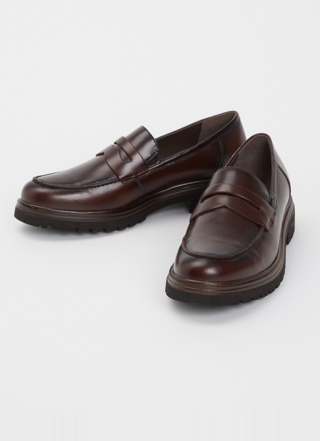 Jonak Arlo loafer van leer - detail 4 donkerbruin