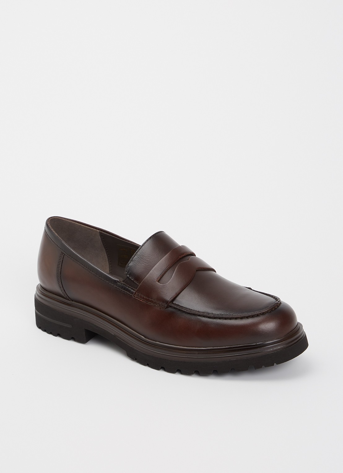 Jonak Arlo loafer van leer - voorkant 8 donkerbruin