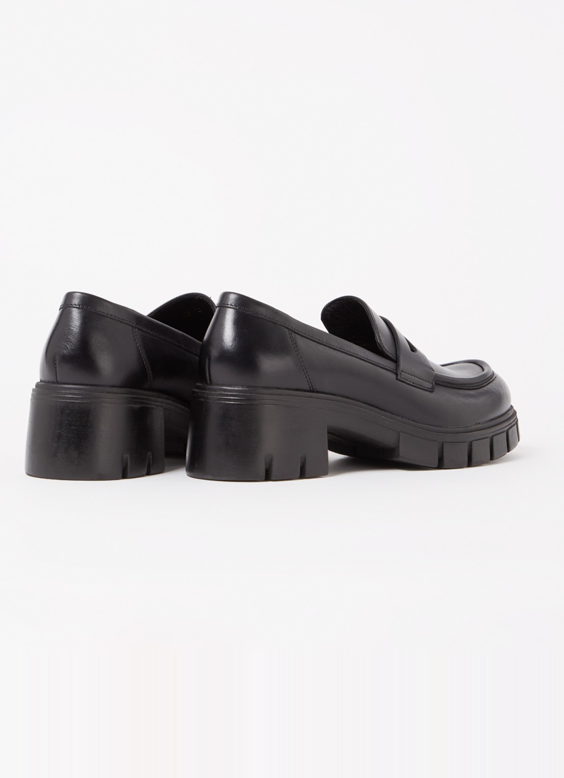 Jonak Aron loafer van leer - detail 2 zwart