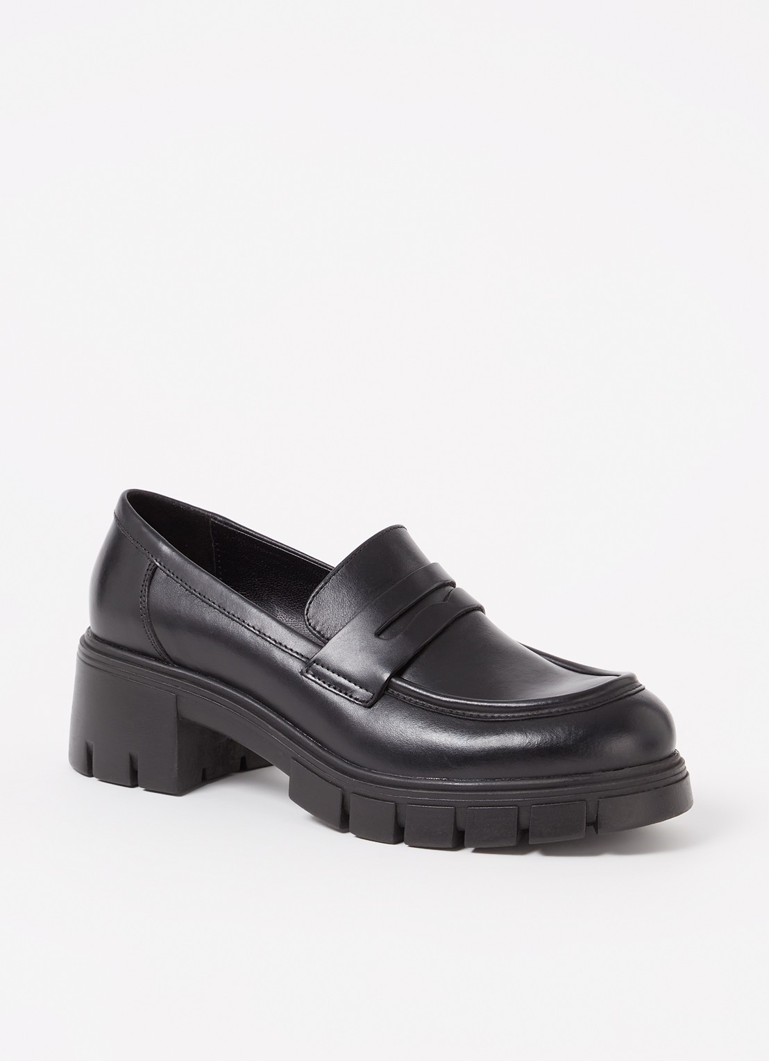 Jonak Aron loafer van leer - voorkant 5 zwart