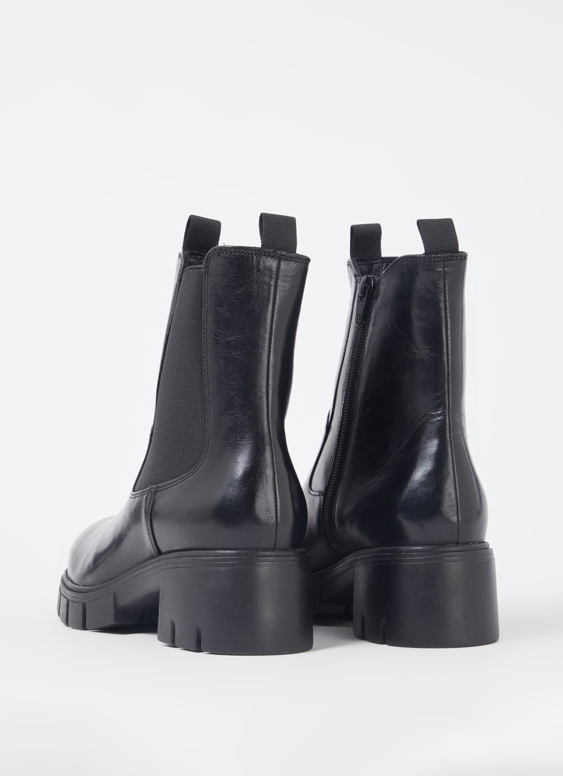 Jonak Arona chelsea boot van leer  - achterkant 5 zwart