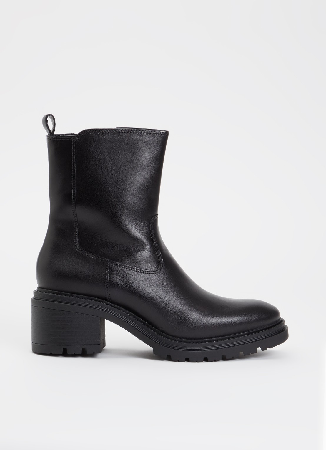 Jonak Astre bikerboot van leer  - voorkant 4 zwart