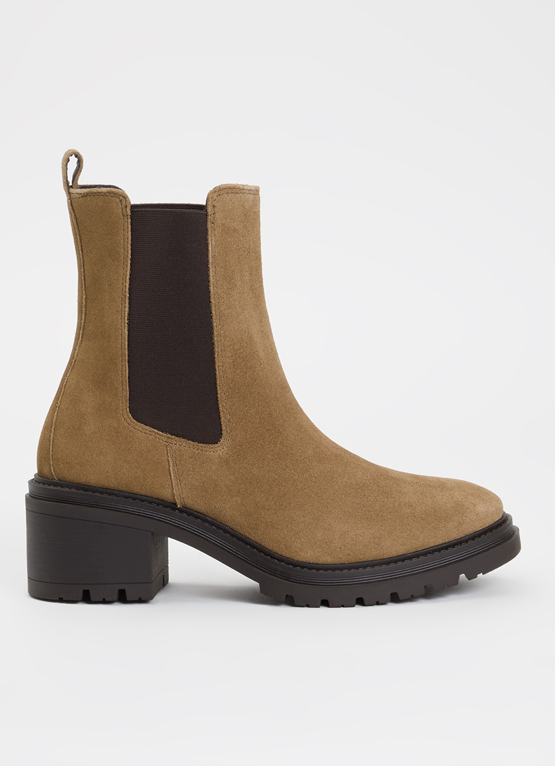 Jonak Astros chelsea boot van suède - voorkant 2 beige