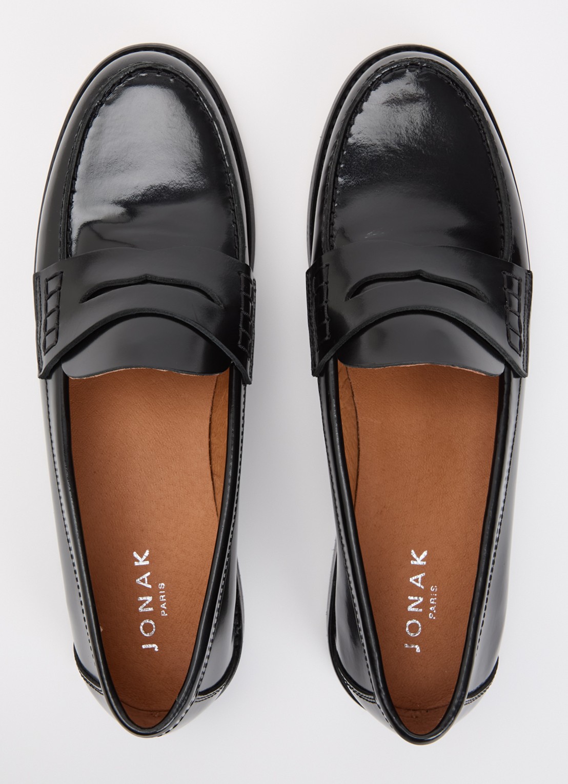 Jonak Audelya loafer van lakleer - detail 4 zwart