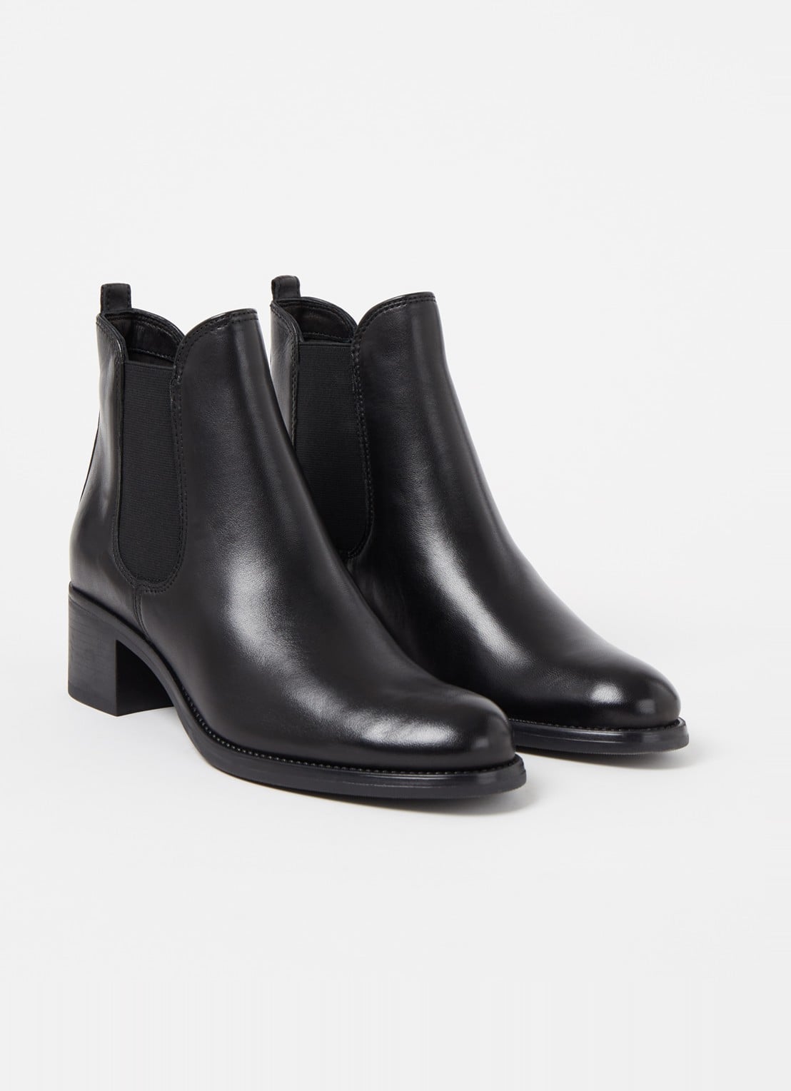 Jonak Calcutto chelsea boot van leer - detail zwart