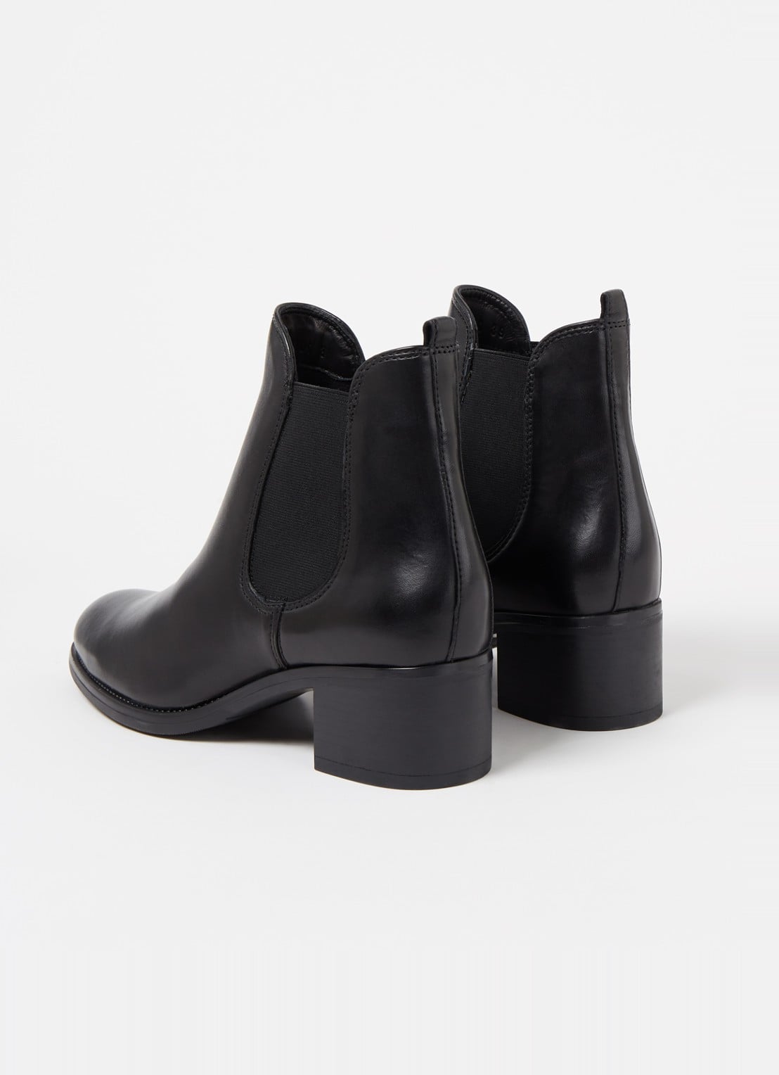 Jonak Calcutto chelsea boot van leer - detail 2 zwart