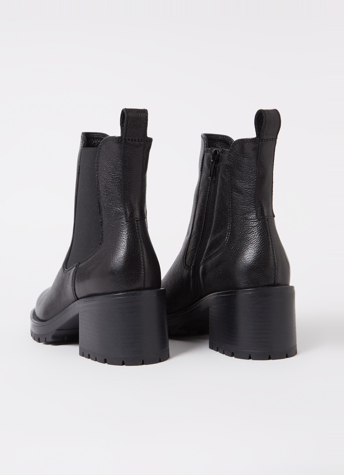 Jonak Cecile chelsea boot van leer - detail 2 zwart