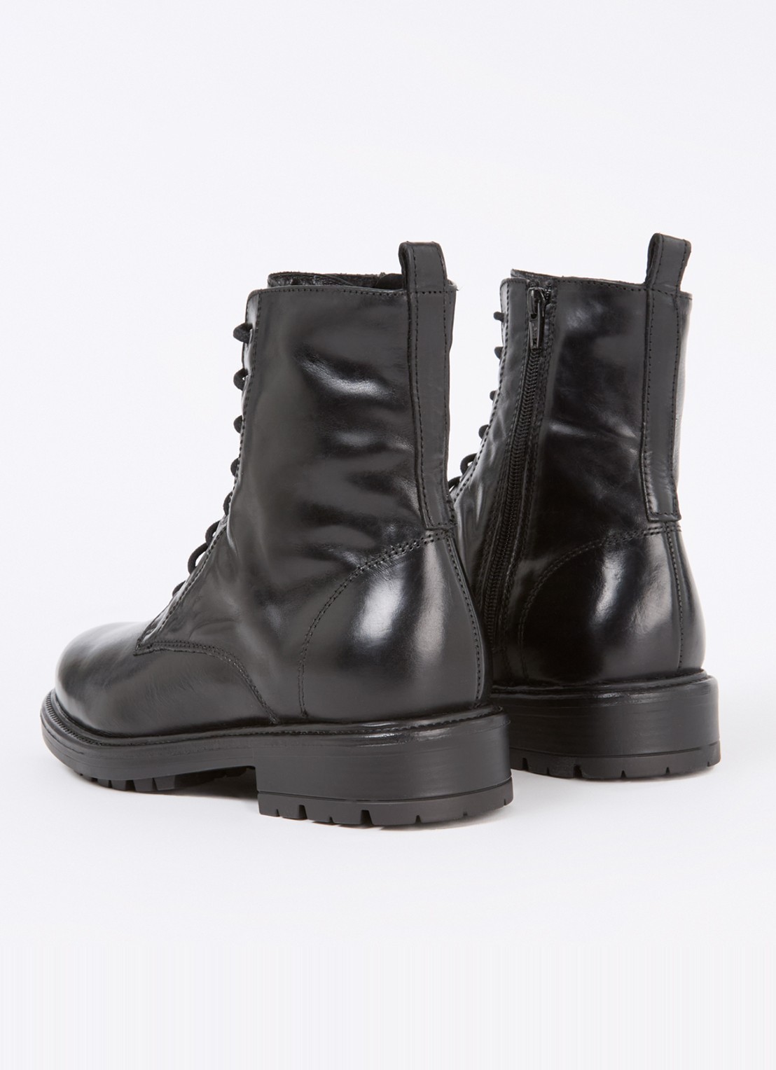 Jonak Celimene veterboot van kalfsleer - achterkant 5 zwart