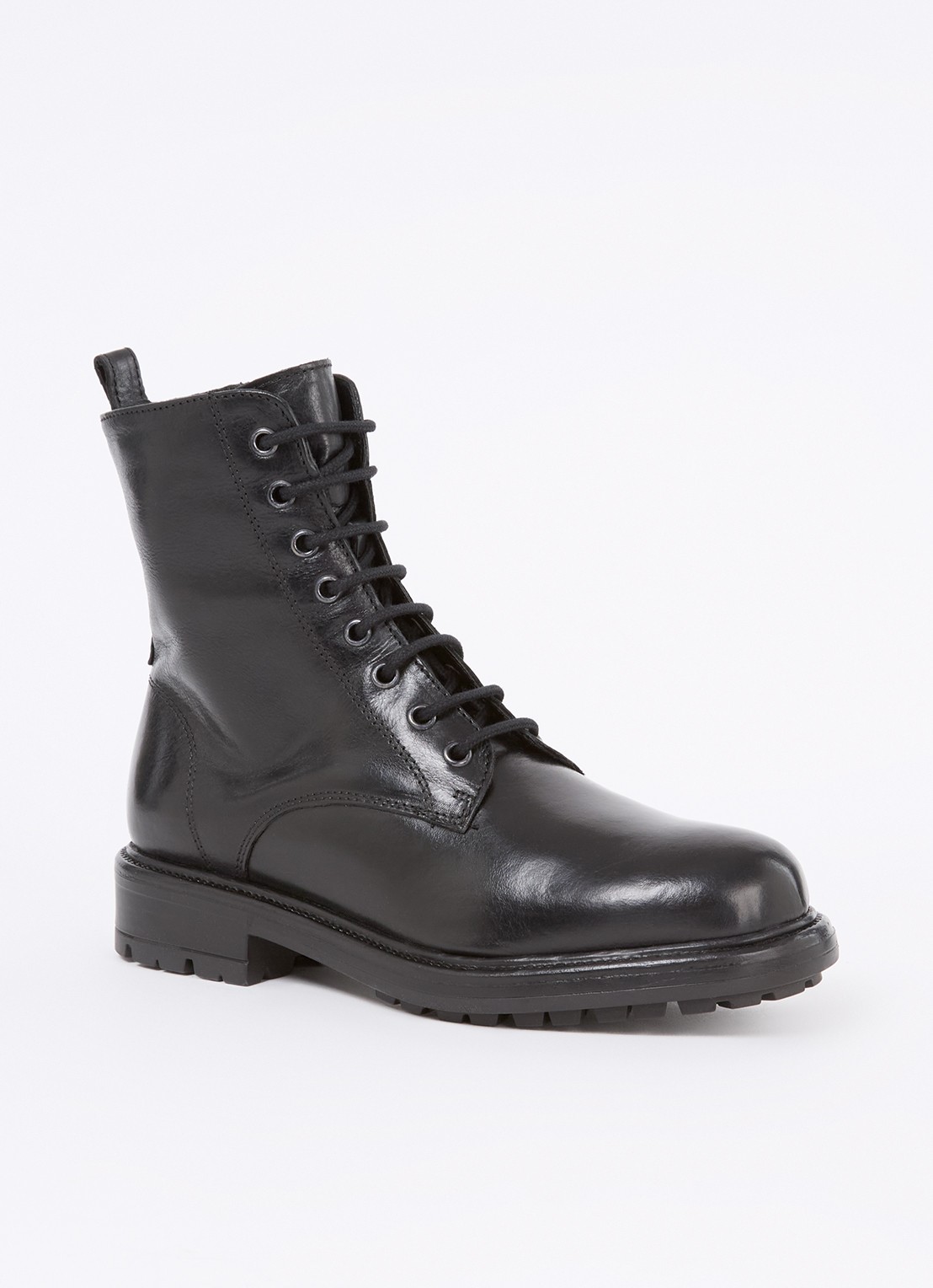 Jonak Celimene veterboot van kalfsleer - voorkant 3 zwart