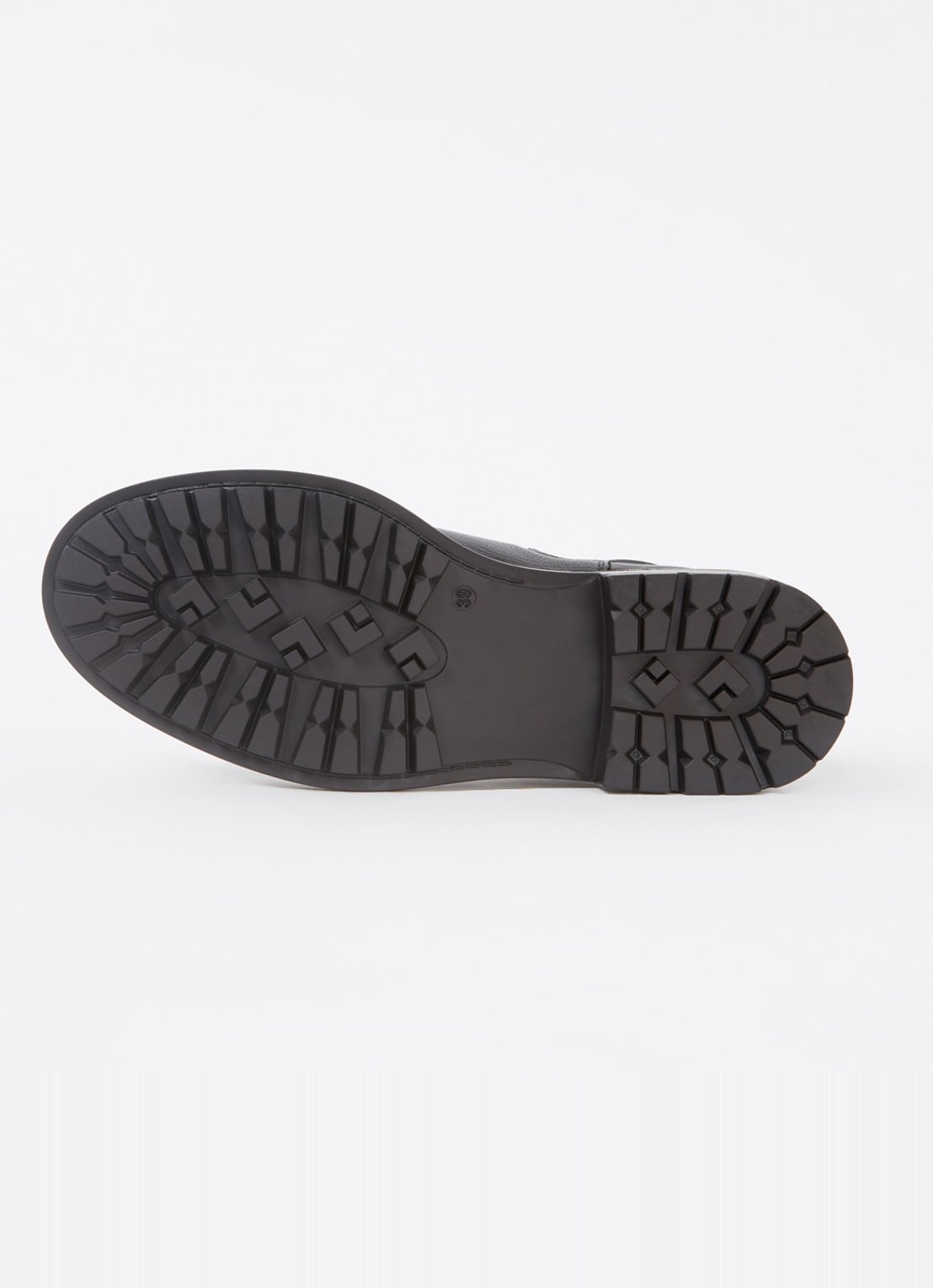 Jonak Celina chelsea boot van geitenleer met structuur - detail 2 zwart