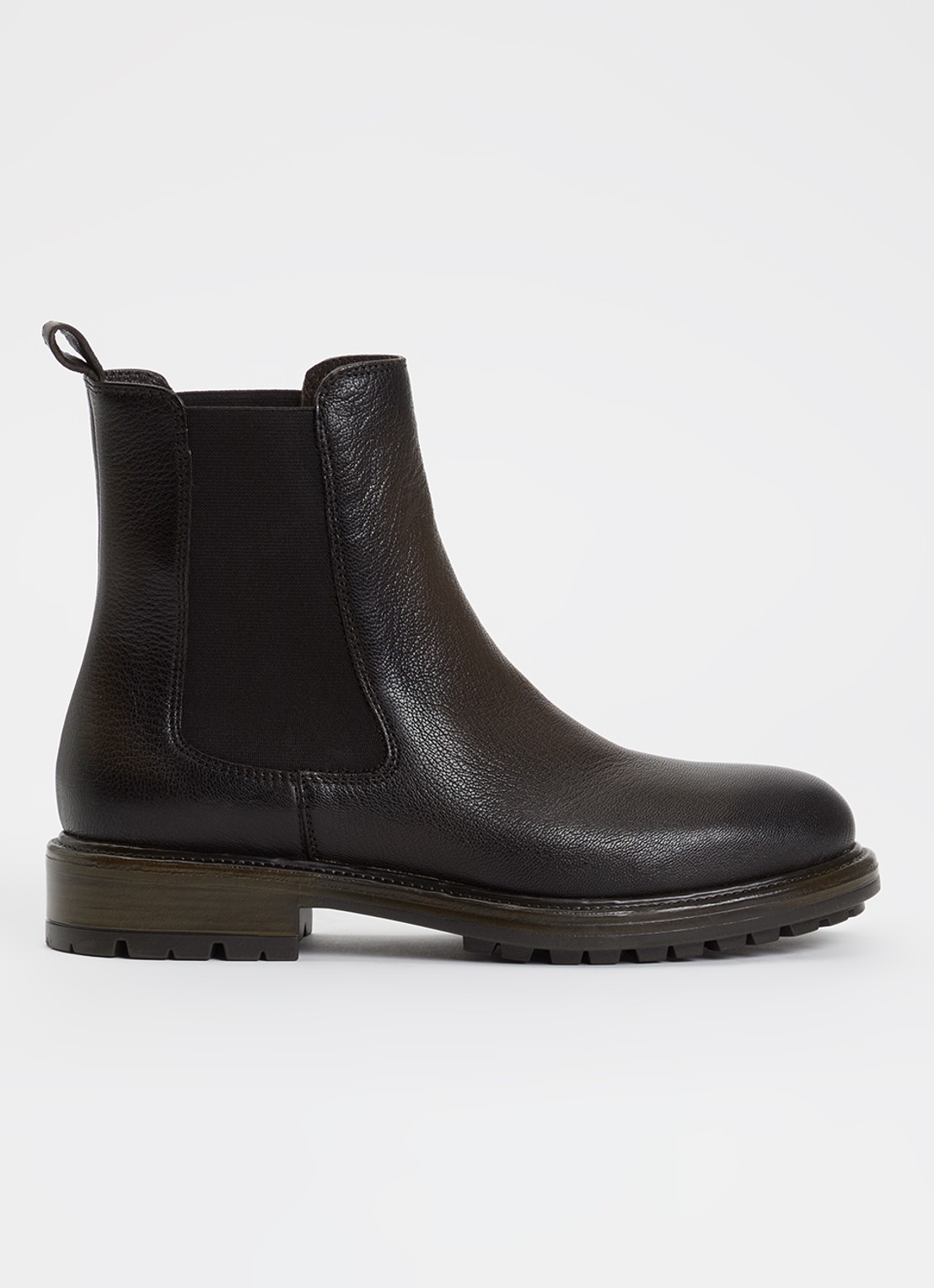 Jonak Celina chelsea boot van geitenleer met structuur - voorkant 3 bruin