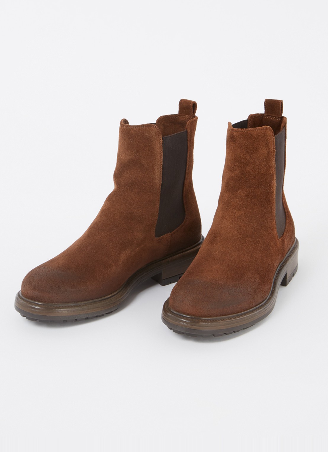 Jonak Celina chelsea boot van kalfsleer - detail cognac
