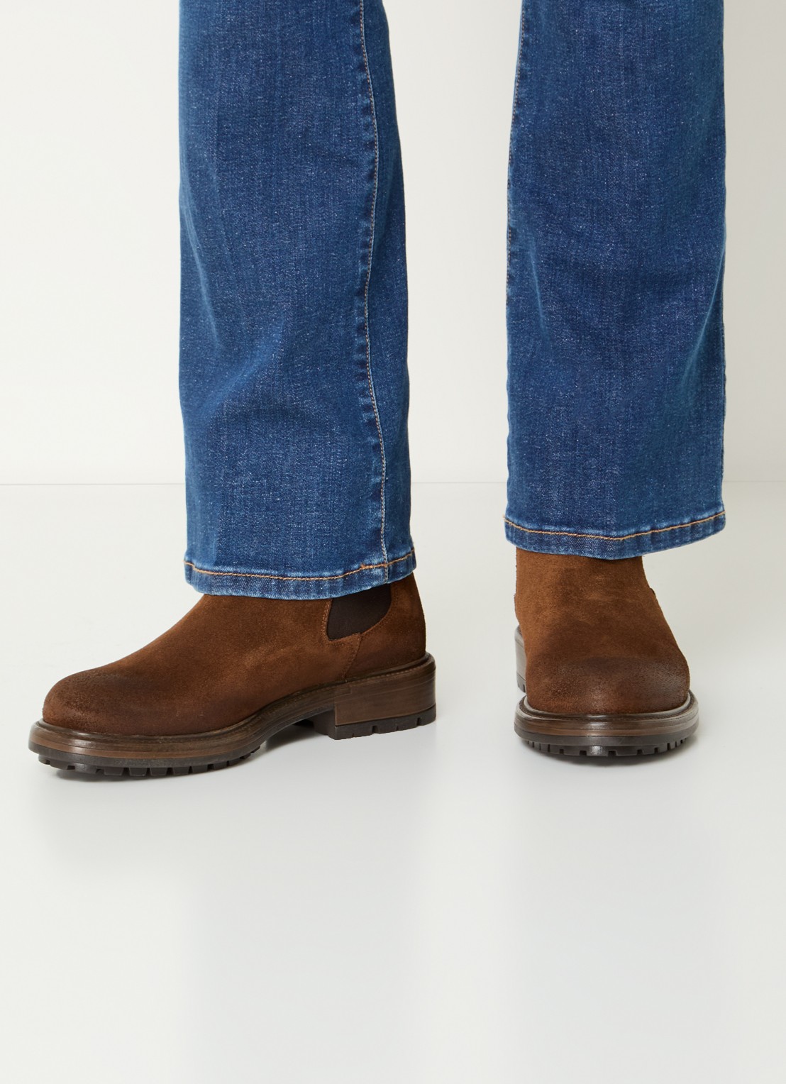 Jonak Celina chelsea boot van kalfsleer - voorkant 4 cognac