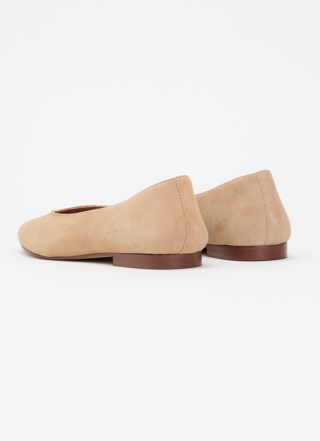 Jonak Dassus ballerina van geitensuède - achterkant 5 camel