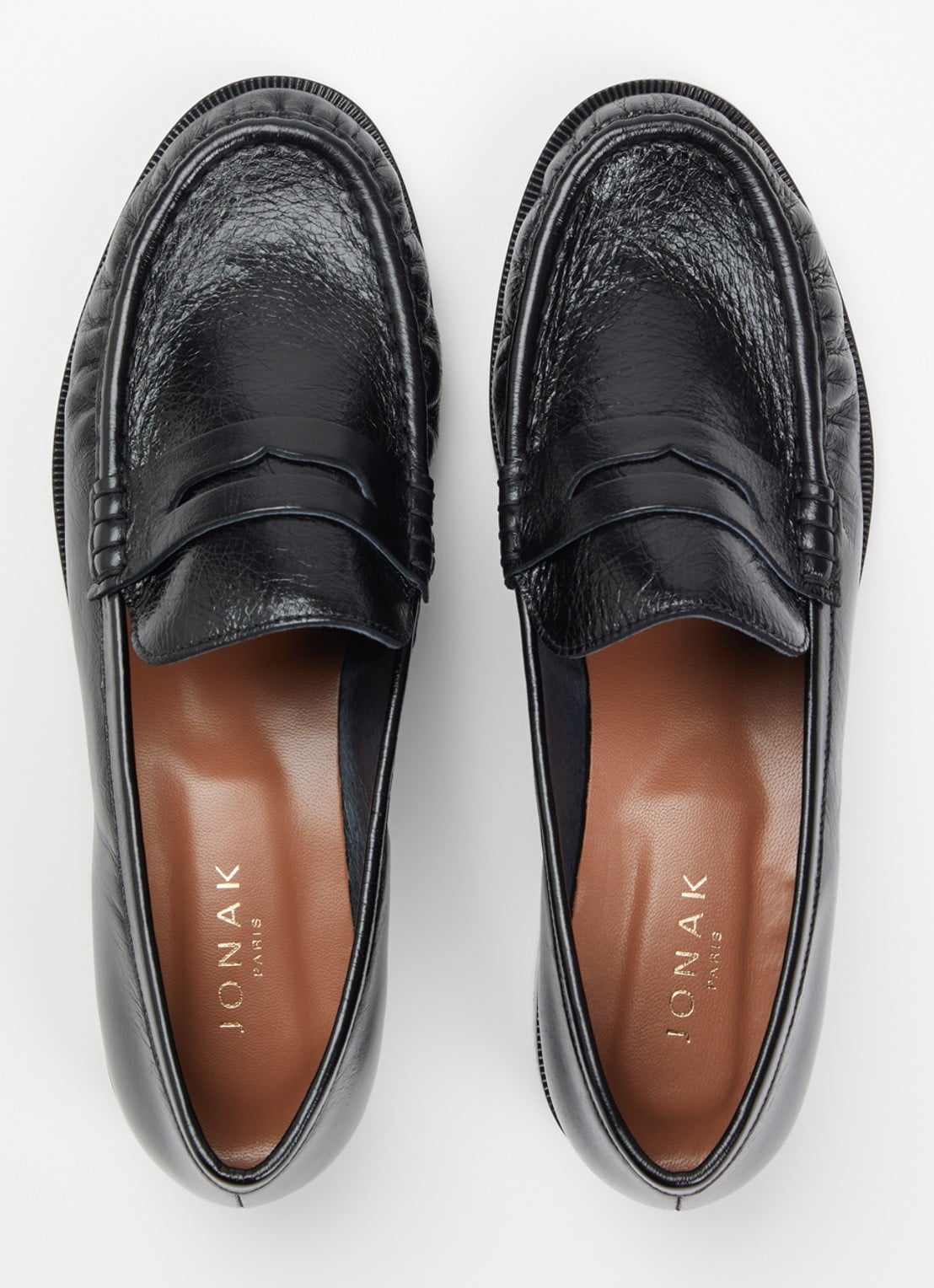 Jonak Delice loafer van kalfsleer - detail 4 zwart