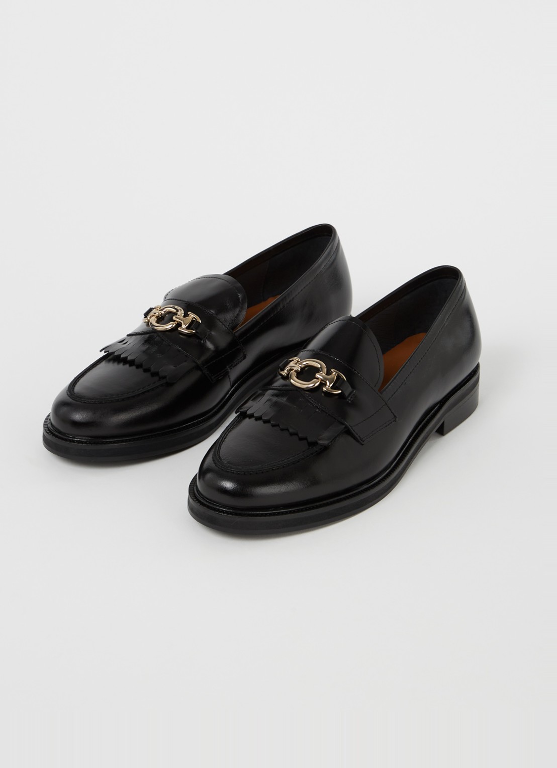 Jonak Delphes loafer van leer - detail 3 zwart