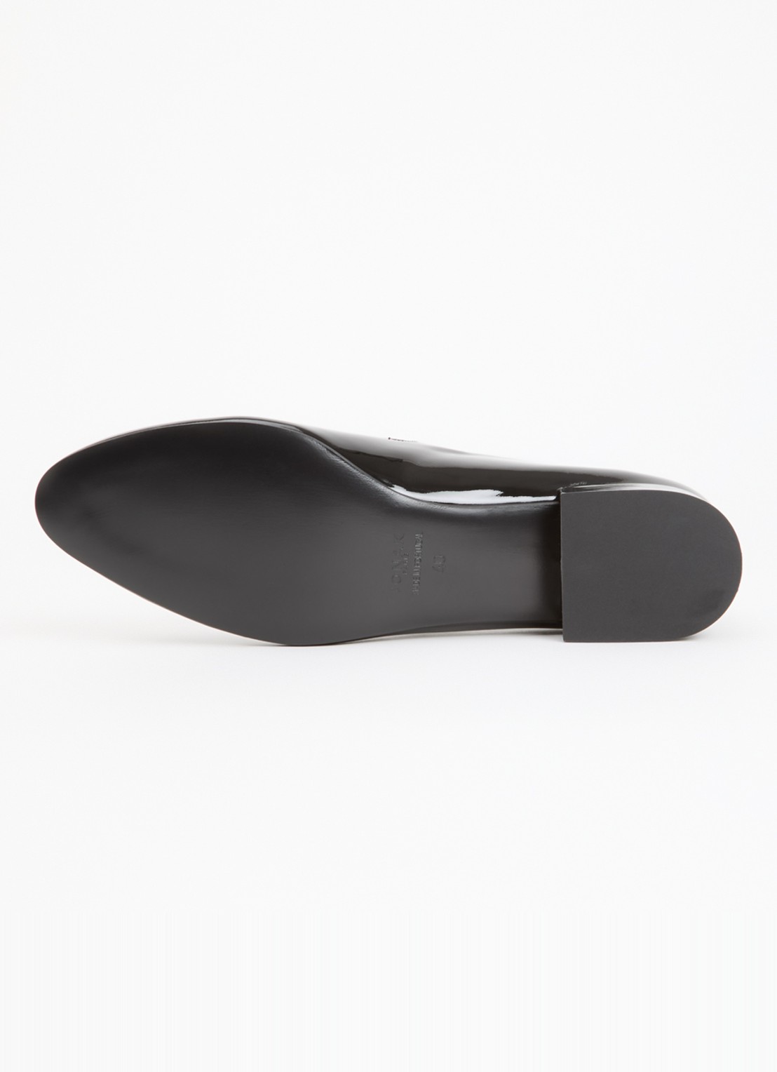 Jonak Desance Mary Jane ballerina van kalfsleer met lakfinish - detail 6 zwart