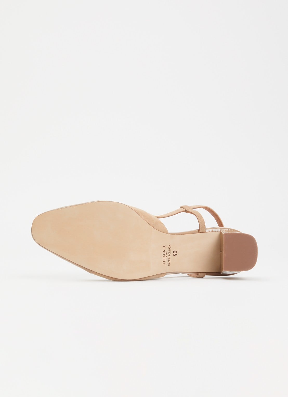 Jonak Dhapop slingback van kalfsleer - detail 4 beige