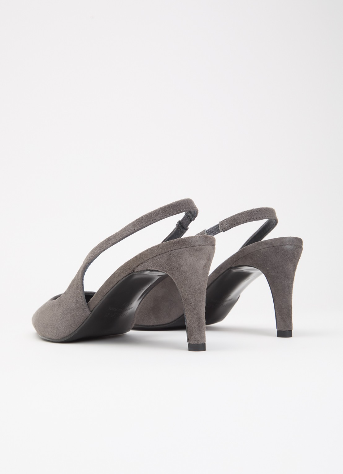 Jonak Diamantelle slingback van geitensuède - achterkant grijs