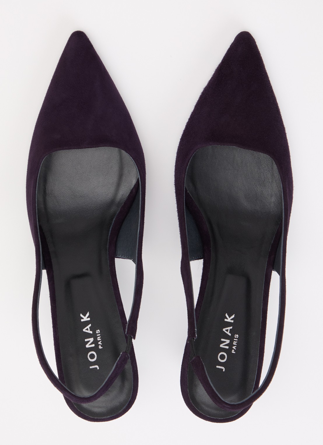 Jonak Diamantelle slingback van geitensuède - detail 3 paars