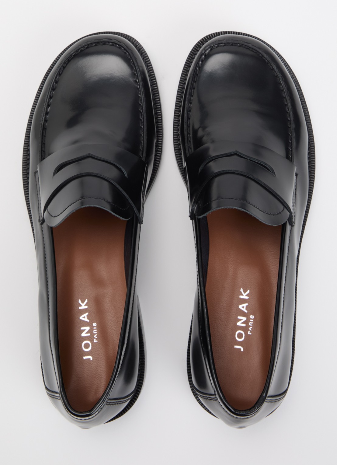 Jonak Dolivia loafer van kalfsleer - detail 2 zwart