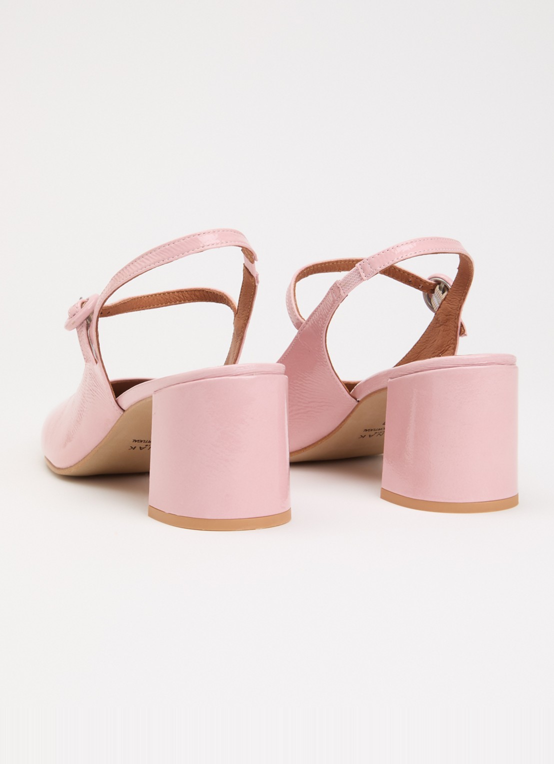 Jonak Dollar Mary Janes sandalette van leer  - achterkant 4 roze