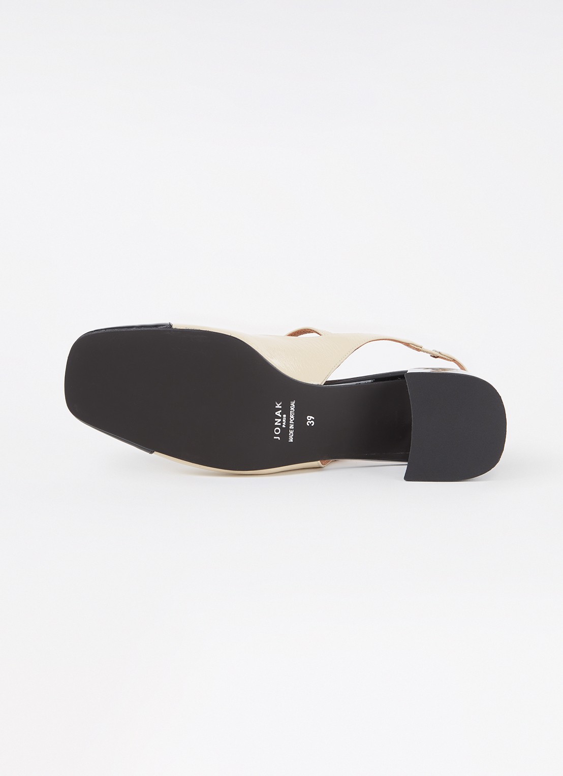 Jonak Doumy slingback met lakleren details - detail 6 zwart