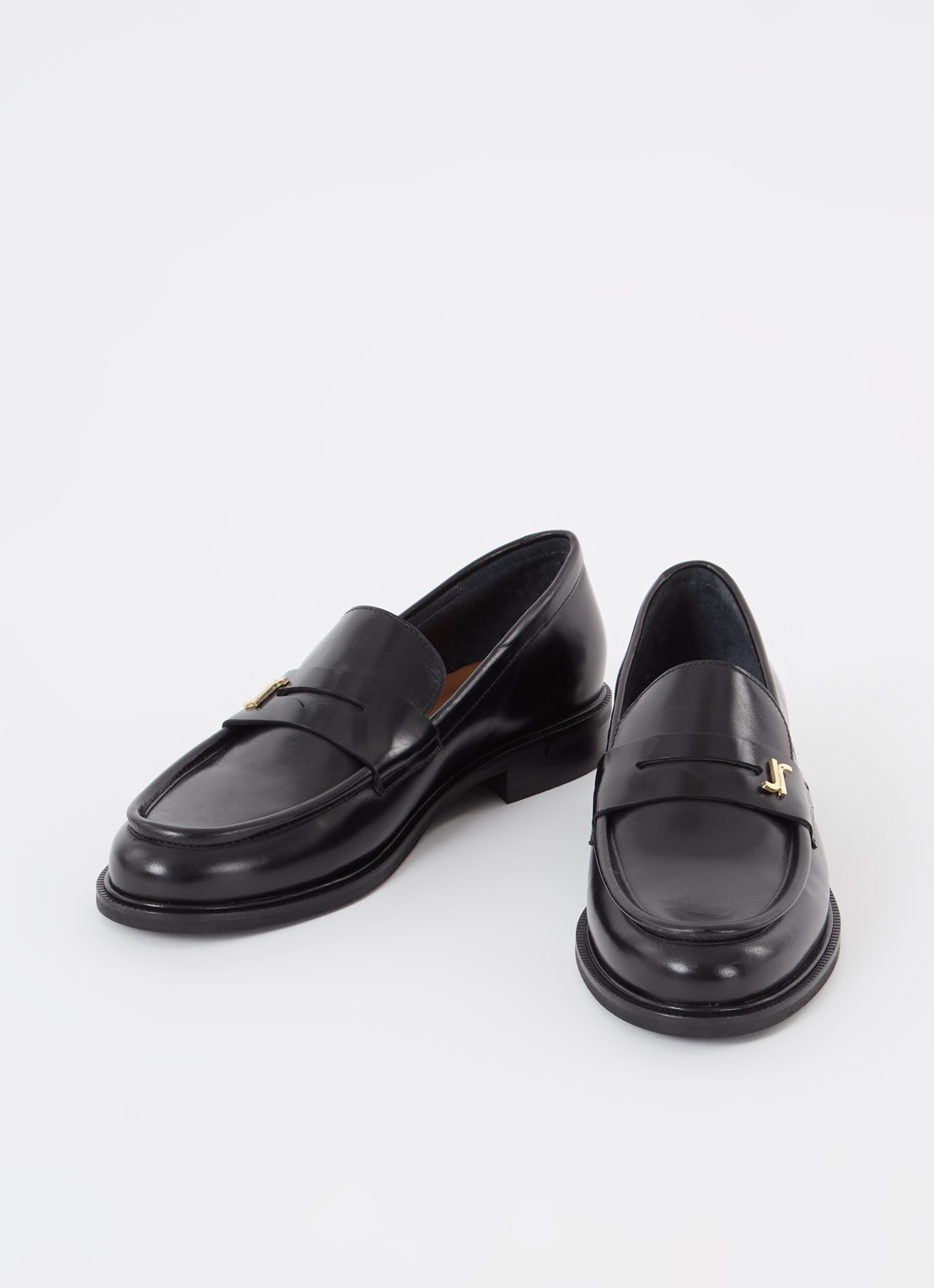 Jonak Dueri loafer van kalfsleer - detail zwart