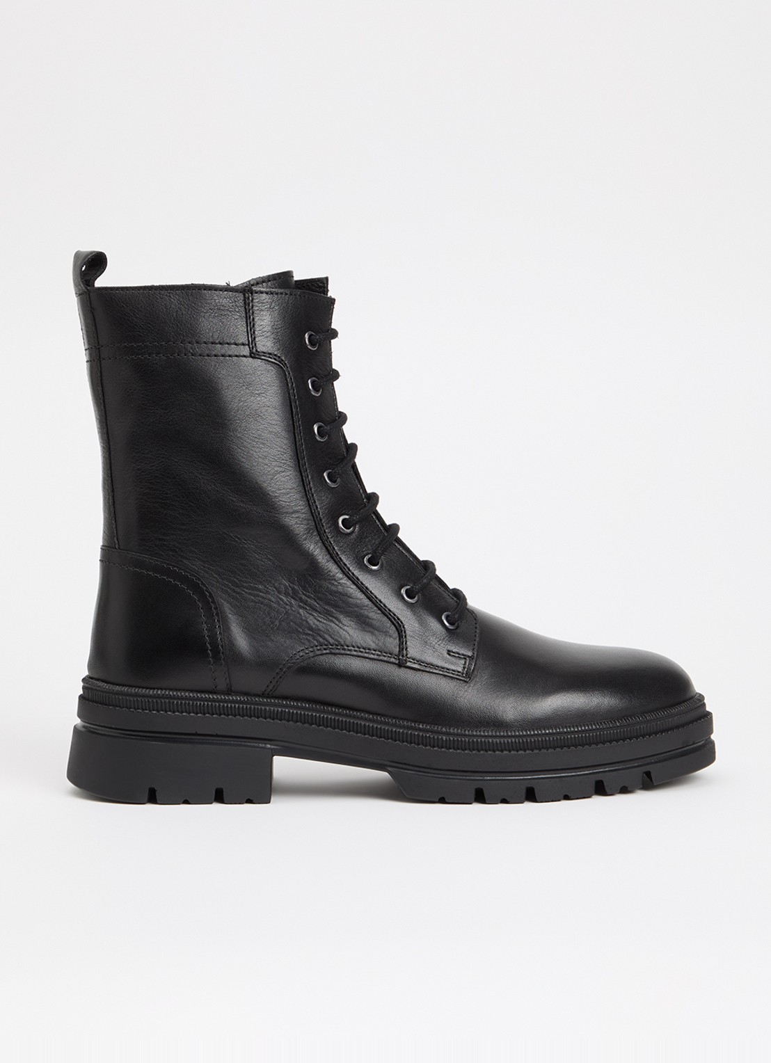 Jonak Isabel veterboot van leer - voorkant 4 zwart