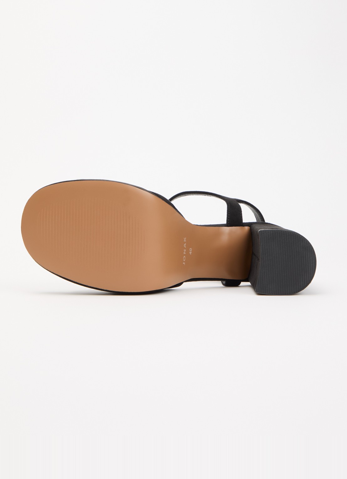 Jonak Jennyfer sandalette met details van mesh - detail 5 zwart