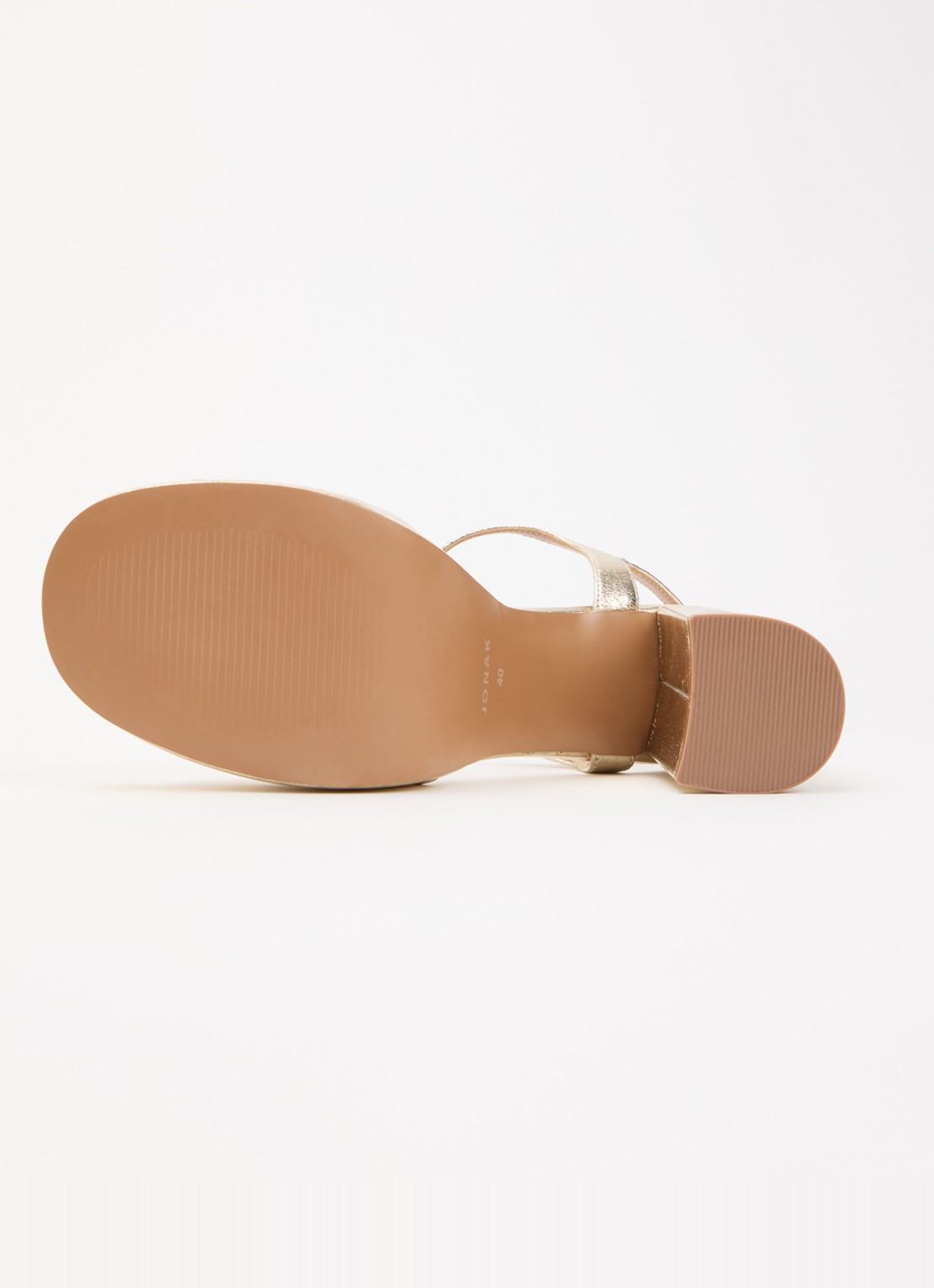 Jonak Justine sandalette met metallic finish - detail 4 goud