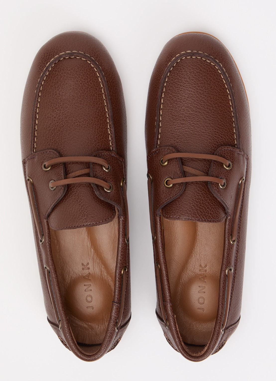Jonak Lalie bootschoen van leer - detail 2 bruin