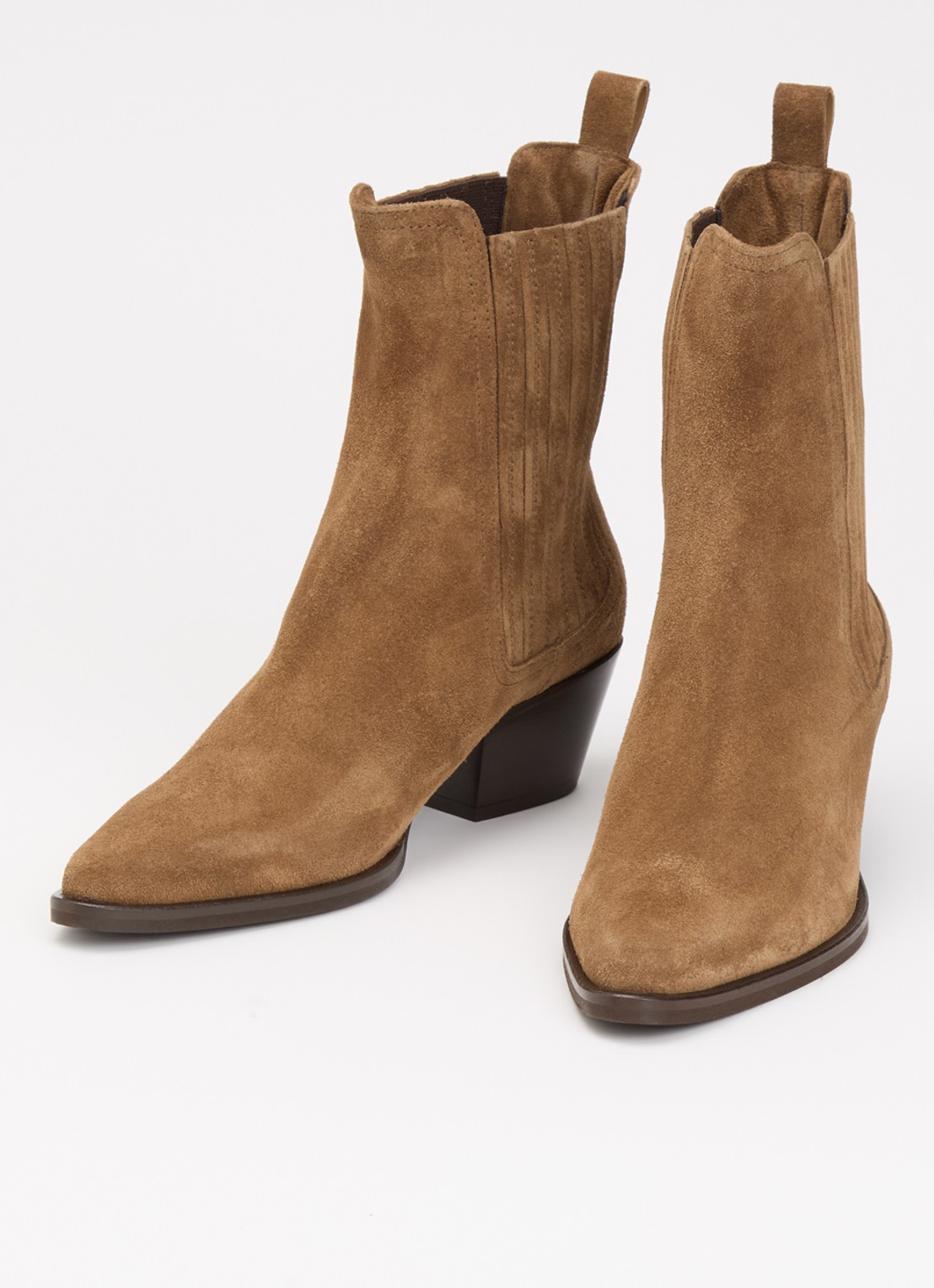 Jonak Lysandre chelsea boot van suède - detail 2 cognac