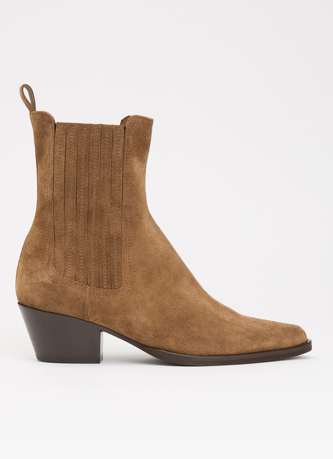 Jonak Lysandre chelsea boot van suède - voorkant cognac