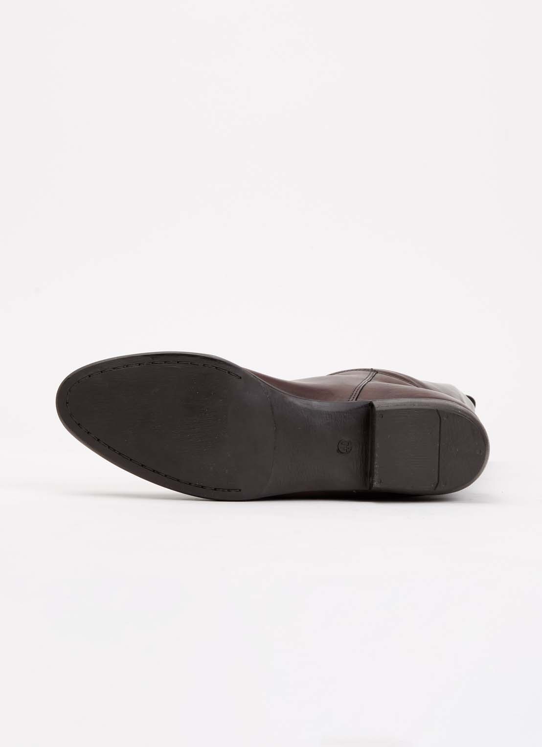 Jonak Melody laars van kalfsleer met gesp detail - detail 3 donkerbruin