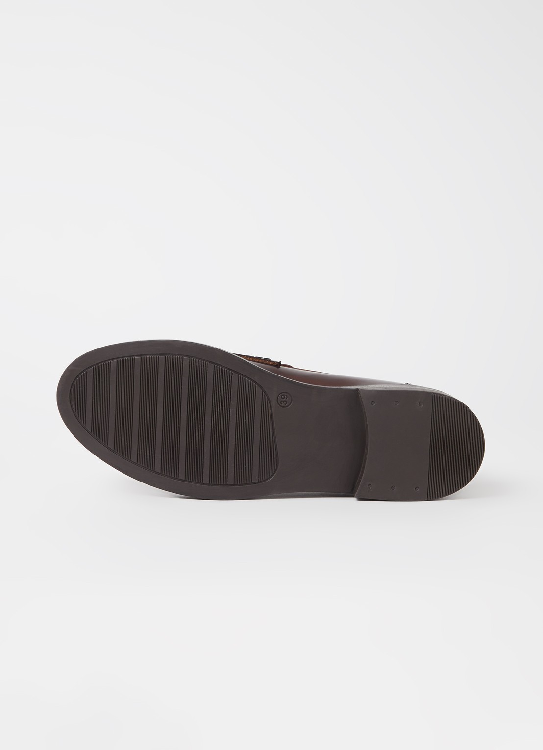 Jonak Mirna Cuir loafer van leer - detail 4 kastanjebruin