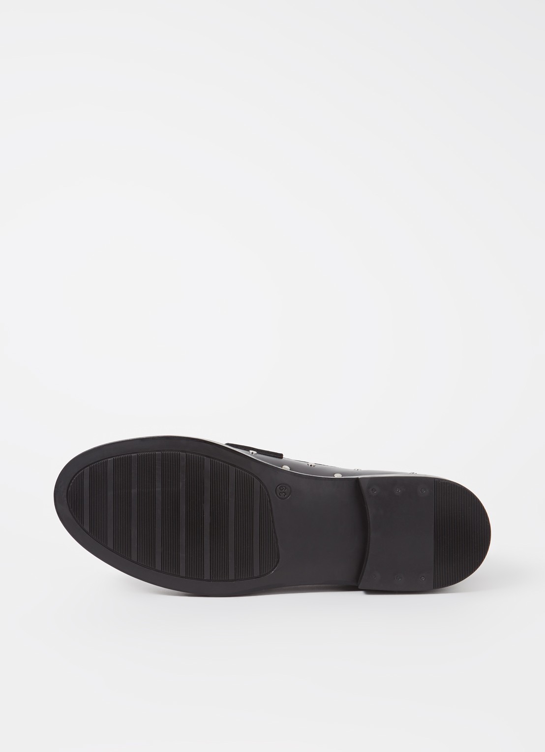 Jonak Mirnou loafer van leer met studs - detail 4 zwart