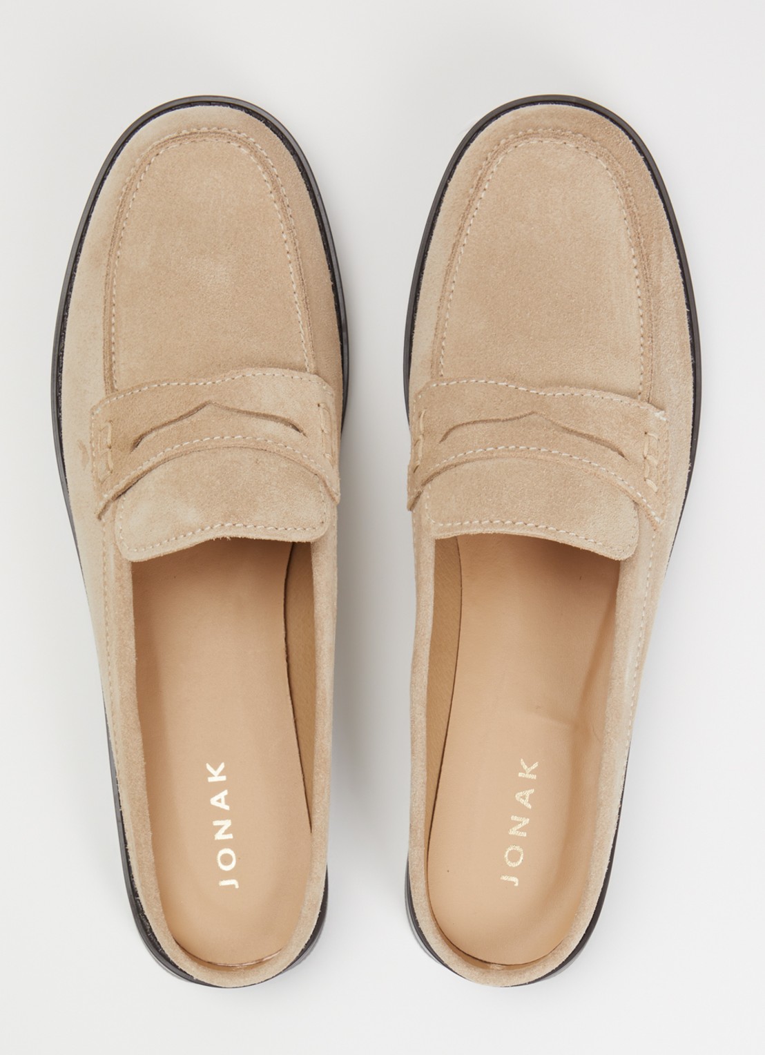 Jonak Nancy loafer van suède  - detail 2 beige