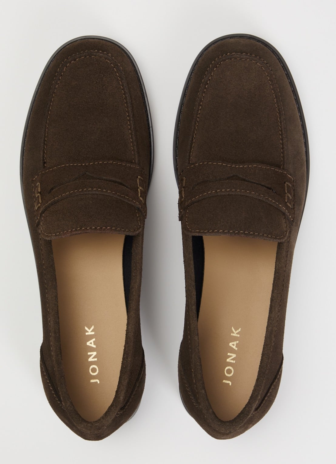 Jonak Naomie loafer van suède - detail 2 bruin