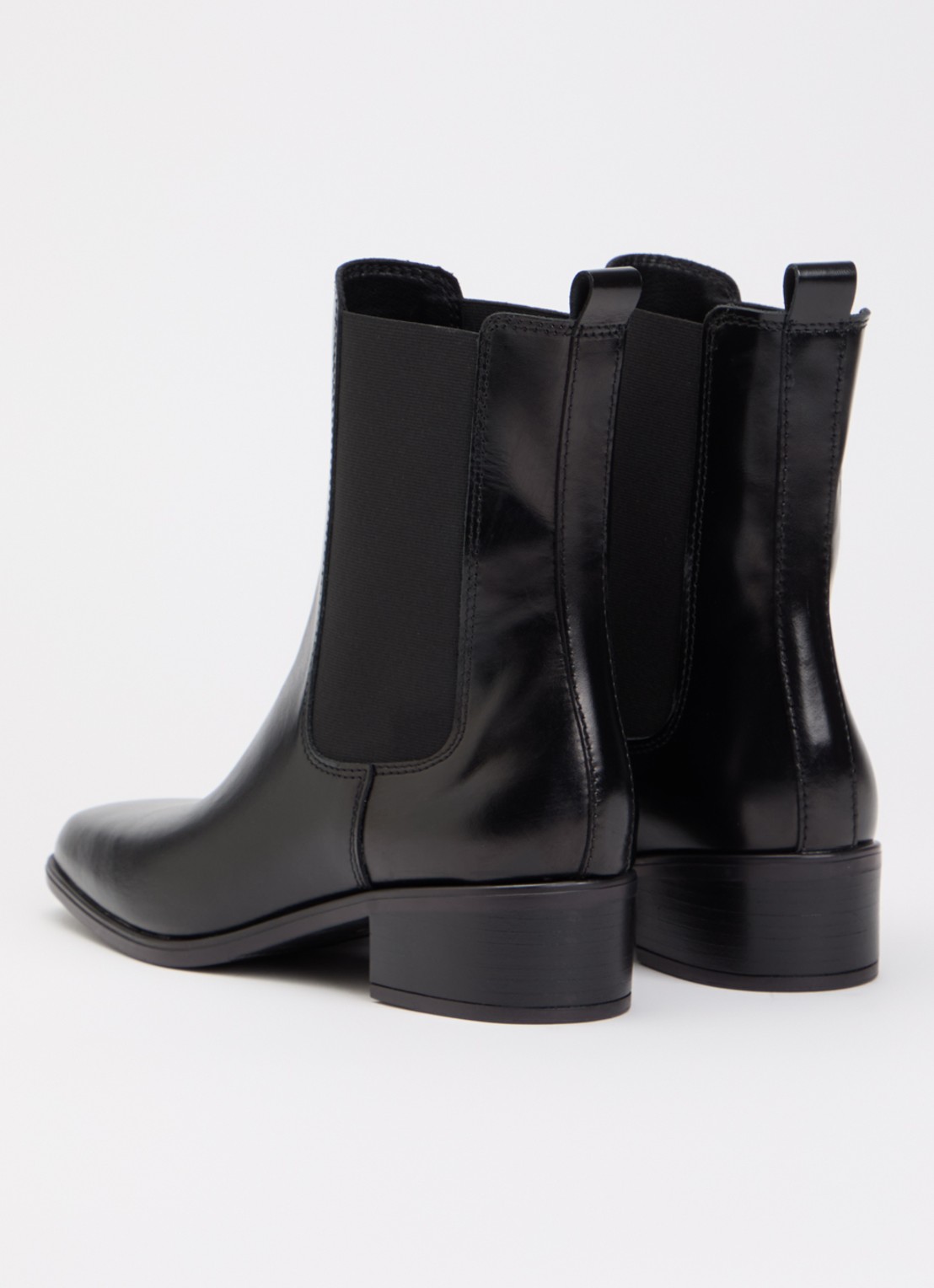 Jonak Nastasia chelsea boot van leer - achterkant 4 zwart