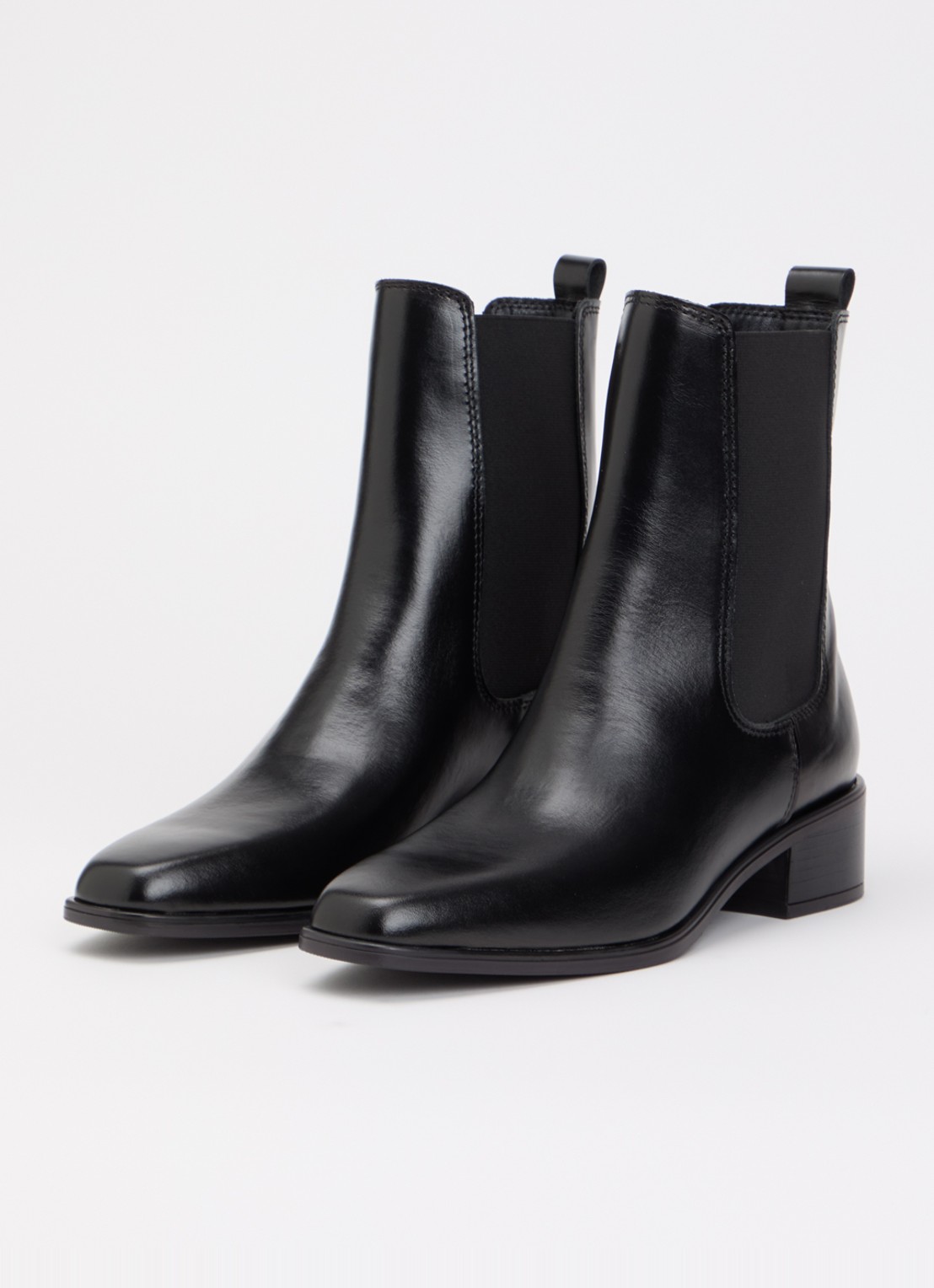 Jonak Nastasia chelsea boot van leer - detail zwart