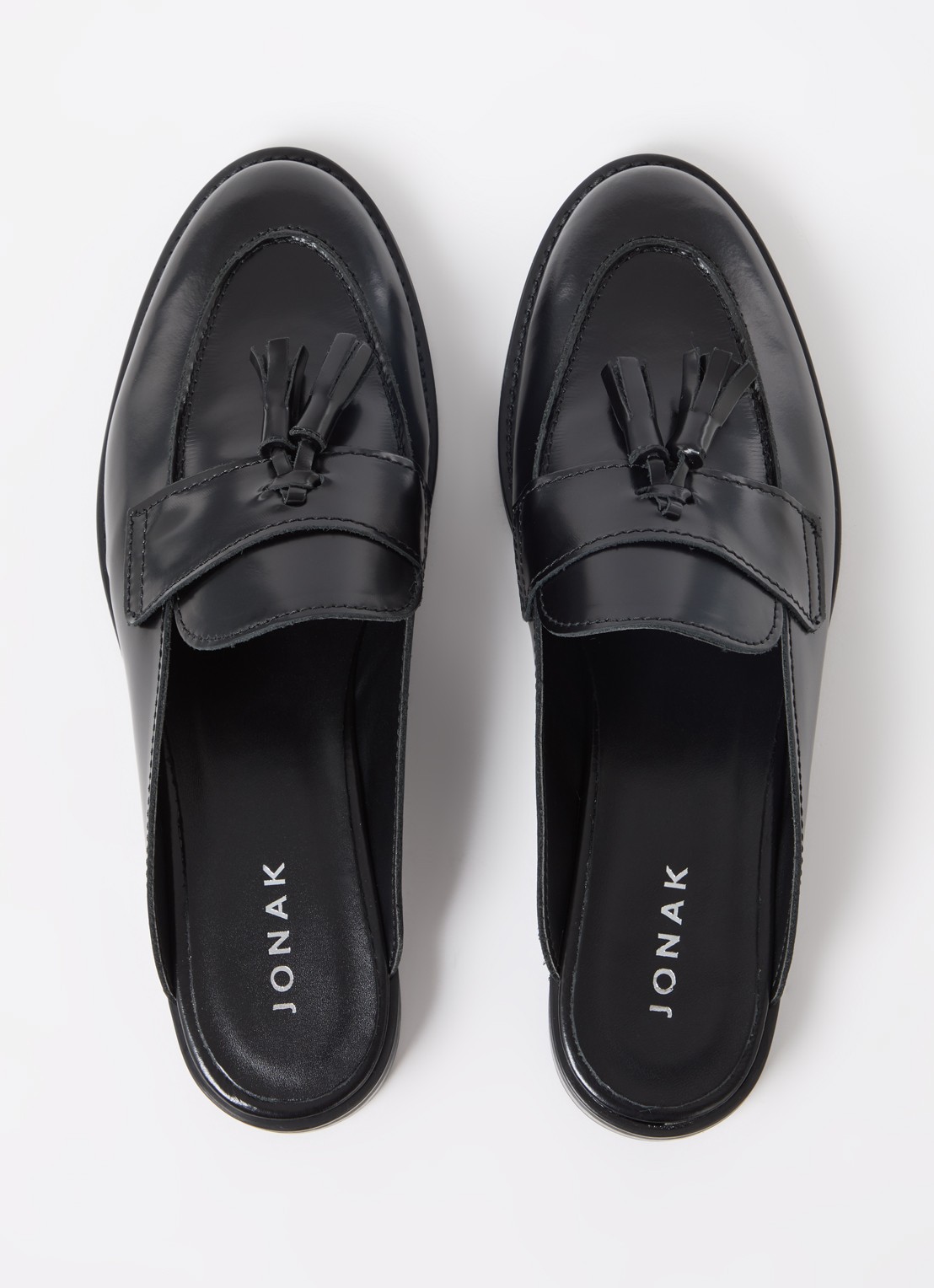 Jonak Nataly loafer van leer  - detail 2 zwart