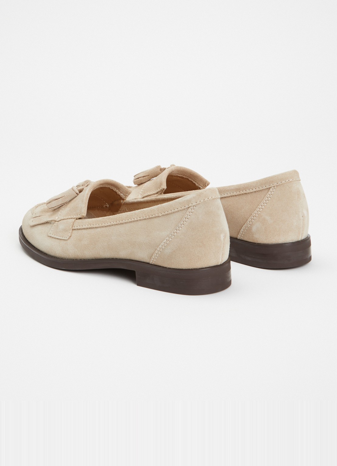 Jonak Nelle Croute loafer van suéde  - achterkant beige