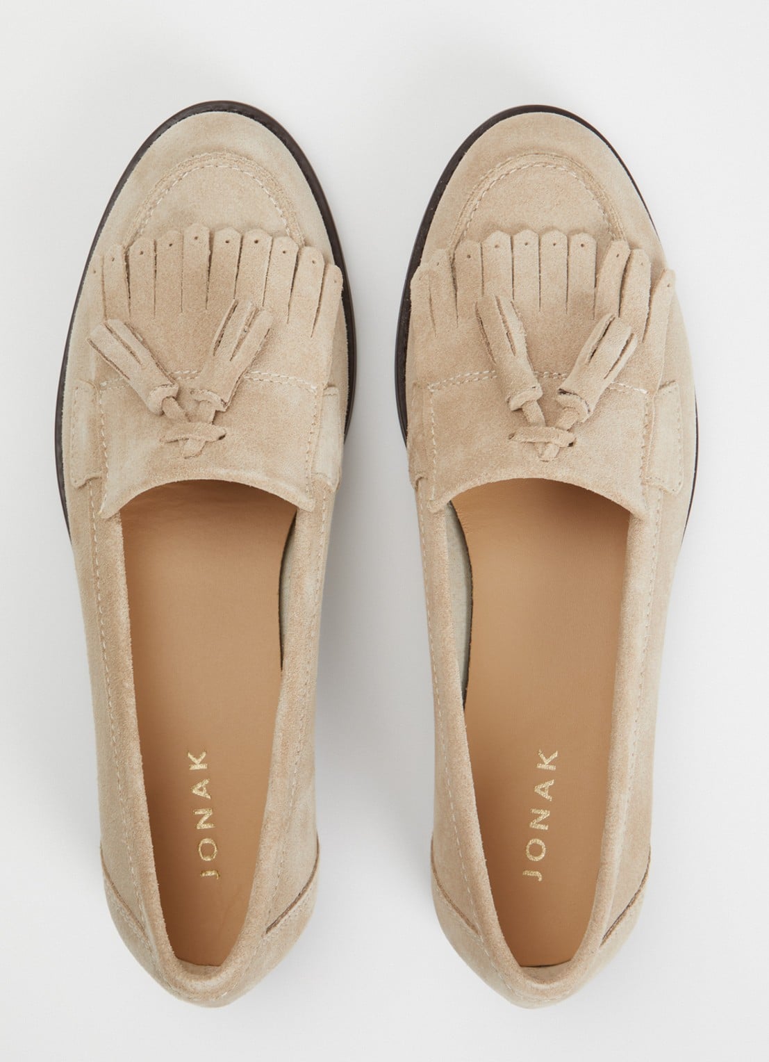 Jonak Nelle Croute loafer van suéde  - detail 3 beige