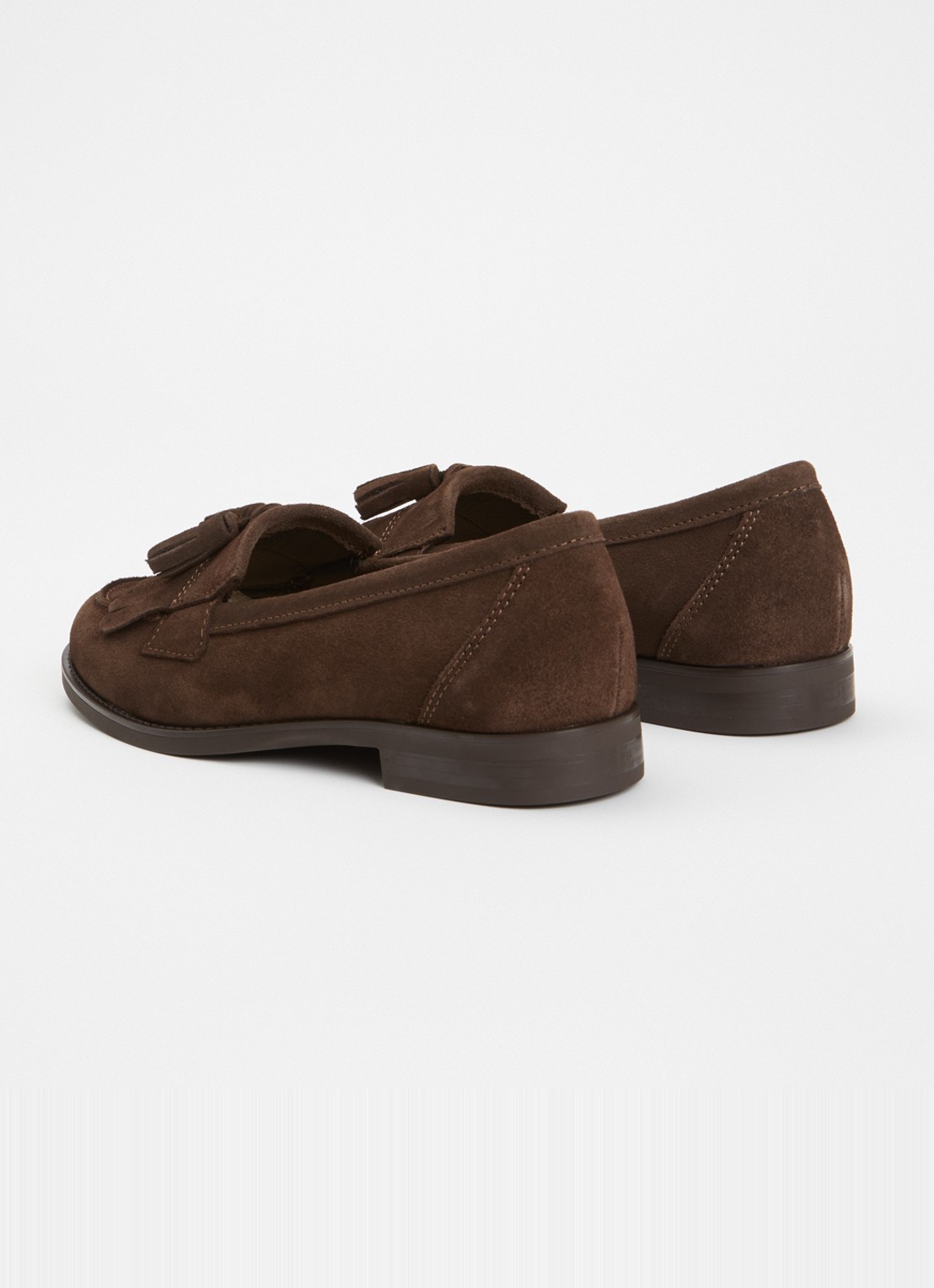 Jonak Nelle Croute loafer van suéde  - achterkant 2 donkerbruin