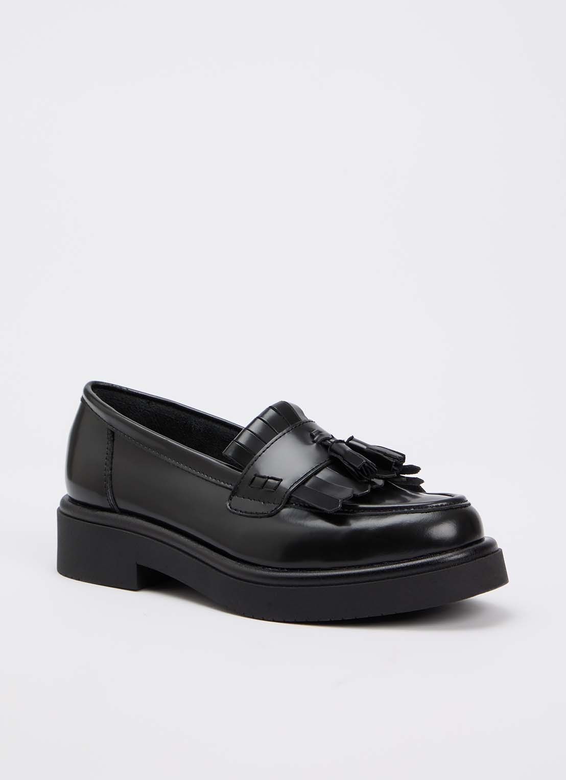 Jonak Nico loafer van leer - voorkant 5 zwart